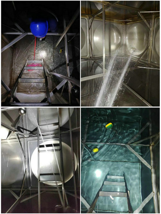 黄山水务控股集团开展2024年一季度二次供水水箱清洗消毒