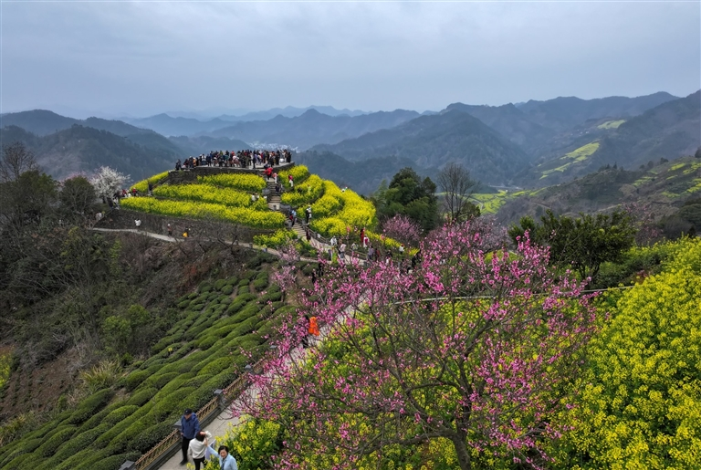 花满石潭春意浓